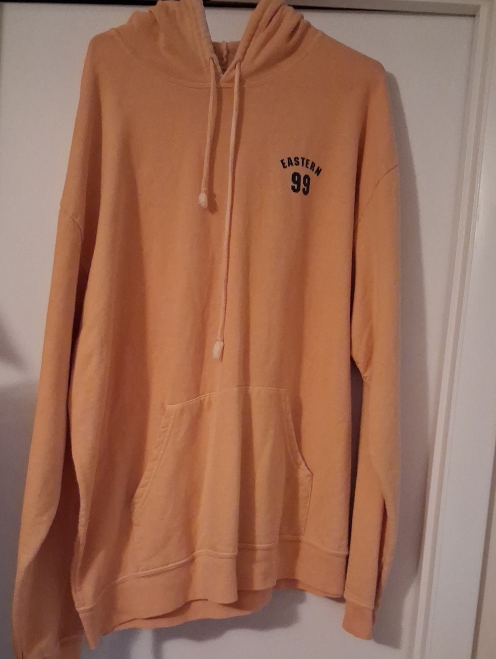 Old Navy Yellow Hooded Sweatshirt with '99' Chest Print